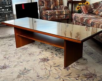 MCM Teak Coffee Table	17x60x22in	HxWxD
