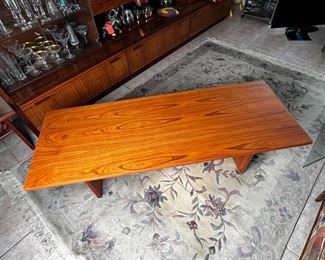 MCM Teak Coffee Table	17x60x22in	HxWxD

