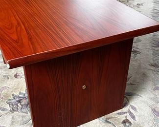 MCM Teak End Table	17.5x30x20in	HxWxD
