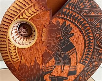 J.R. Diane Aragon Laguna Pueblo Pillow Pot Native American Pottery vase Moving Ball	11 x 11 x 2.5in	HxWxD
