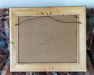 Buffalo Original Roger & Marie Kull Sculpted Leather Art Southwest 	Frame: 22 x 26in	
