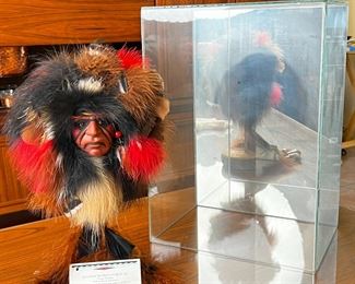 Native American Spirit Mask Cindy Jo Spirits From The Heart	Glass Case: 14 x 10 x 7in	
