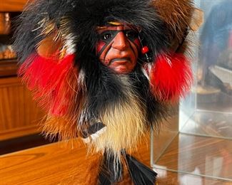 Native American Spirit Mask Cindy Jo Spirits From The Heart	Glass Case: 14 x 10 x 7in	
