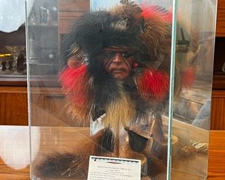 Native American Spirit Mask Cindy Jo Spirits From The Heart	Glass Case: 14 x 10 x 7in	
