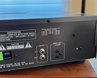 JVC XL-F207 5 Disc Changer Player	5 x 17.25 x 15in	HxWxD
