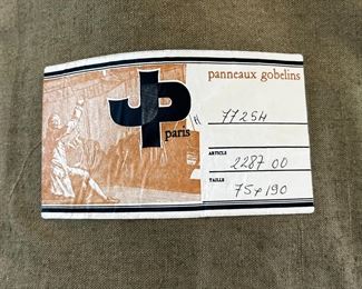 Antique Tapestry Merchants on the Quayside P Paris Panneaux Gobelins "	34x78in	
