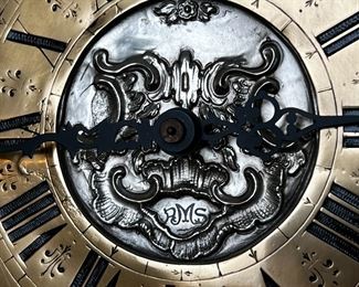 Antique AMS Repousse Pendulum Clock	9.25 x 6.75 x 3.5in 	HxWxD
