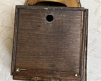 Antique AMS Repousse Pendulum Clock	9.25 x 6.75 x 3.5in 	HxWxD
