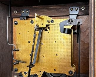 Antique AMS Repousse Pendulum Clock	9.25 x 6.75 x 3.5in 	HxWxD
