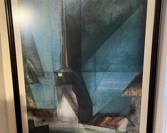 Gelmeroda Lyonel Charles Feininger 20th Century Art Poster Framed	39 x 28.75in	HxWxD
