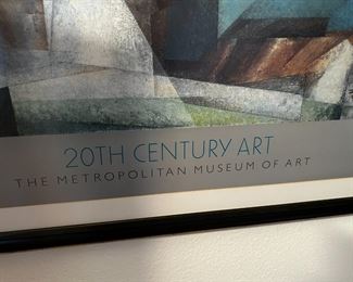 Gelmeroda Lyonel Charles Feininger 20th Century Art Poster Framed	39 x 28.75in	HxWxD
