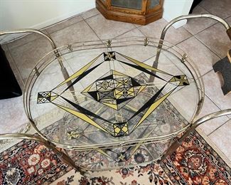 Vintage Glass/Metal Bar Cart	33 x 38 x 20in	HxWxD

