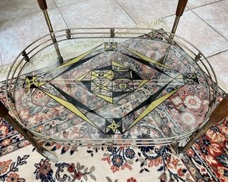 Vintage Glass/Metal Bar Cart	33 x 38 x 20in	HxWxD
