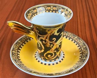 Rosenthal Versace Barocco Cup & Saucer Single	3in H	
