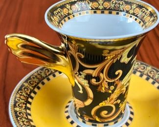 Rosenthal Versace Barocco Cup & Saucer Single	3in H	
