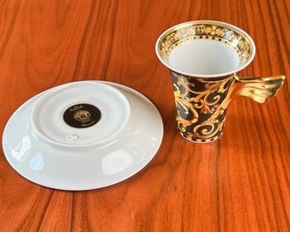 Rosenthal Versace Barocco Cup & Saucer Single	3in H	
