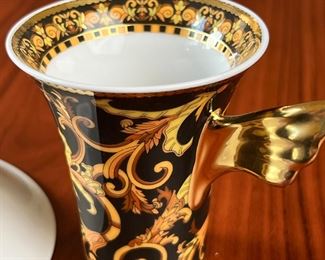 Rosenthal Versace Barocco Cup & Saucer Single	3in H	
