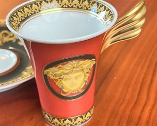 Rosenthal Versace Medusa Cup & Saucer	3in H	
