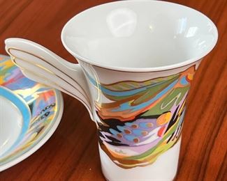 Rosenthal Studio-Line Mythos Cup & Saucer B Doege	3in H	
