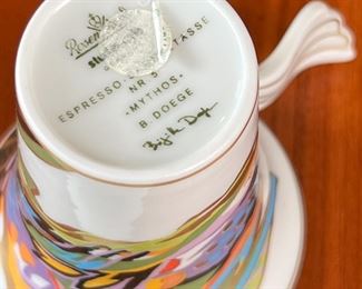Rosenthal Studio-Line Mythos Cup & Saucer B Doege	3in H	
