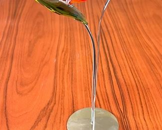 Swarovski Crystal Paradise Flowers Dalmally Olive 673420&nbsp;Glass & Silver Flower 	7.5in H	
