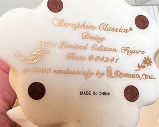 Seraphin Classics Daisy 2001 Limited Ed Figurine Roman #84241 9.75 inches high	
