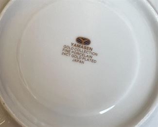 6pc Yamasen Gold Collection Cups & Saucers	3in H	
