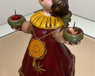 Bozner Engel Thun Red Angel Candle Holder	6in H	
