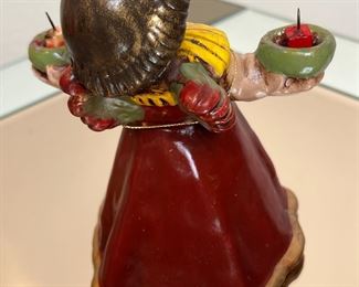 Bozner Engel Thun Red Angel Candle Holder	6in H	
