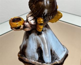 Bozner Engel Thun Blue AngelCandle Holder	6in H	
