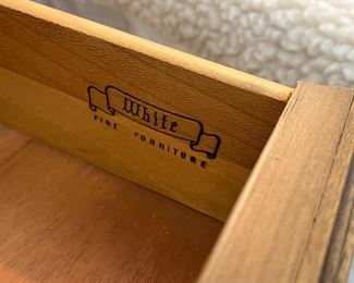 Vintage White Fine Furniture Single Nightstand	25 x 22.25 x 16in	HxWxD
