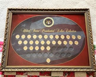 #2 United States Presidential Dollar Collection Partial Fill	Frame: 20.25 x 27in	
