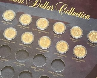 #2 United States Presidential Dollar Collection Partial Fill	Frame: 20.25 x 27in	
