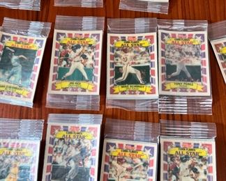 21 sealed Corn Flakes All Star Baseball Cards		

