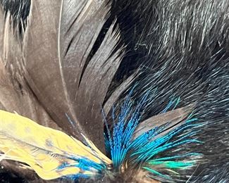 Vintage Black Mink Fur Hat	Size unmarked 7in Diameter	
