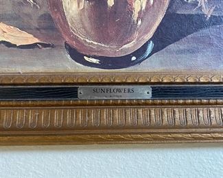 Sunflowers by L. Ritter Framed Print	Frame : 29x21in	
