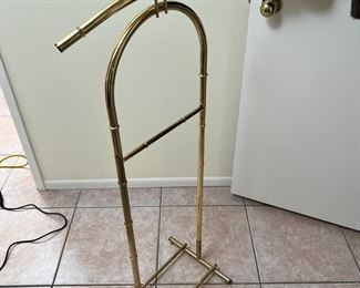 Brass Faux Bamboo Valet	46x17x12in	HxWxD
