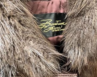 Vintage Nina Ricci Fur/Leather CoatBurtrum Furs of Battle Creek	Med	
