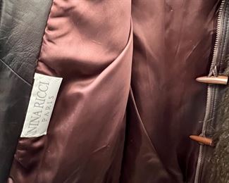 Vintage Nina Ricci Fur/Leather CoatBurtrum Furs of Battle Creek	Med	
