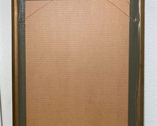 1972 Original Pastel Woman Portrait Framed Art  Langton 	Frame: 23.25 x 19.25in	
