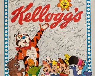 Signed Kellogg's Poster Employee send off	21 x 17.5in	
