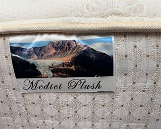 1980s Danish Teak Platform Queen Bed	Frame: 30 x 108 x 85in Mattress:  60 x 80in	HxWxD
