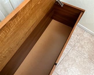 1980s Danish Teak Blanket Chest #1	18.25 x 59 x 17in	HxWxD
