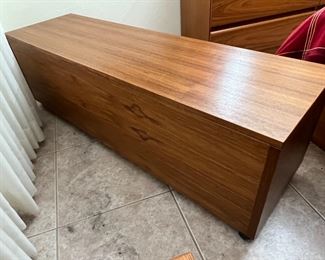 1980s Danish Teak Blanket Chest #1	18.25 x 59 x 17in	HxWxD
