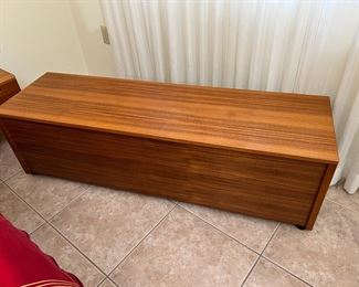 1980s Danish Teak Blanket Chest #2	18.25 x 59 x 17in	HxWxD
