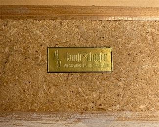 1970s Red Nude Woman Textured Print	30 x 19.5in	
