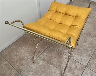 Vintage Gold Vanity Seat Chair	23 x 26.5 x 15in	
