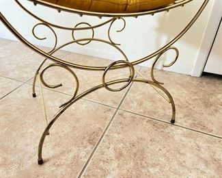 Vintage Gold Vanity Seat Chair	23 x 26.5 x 15in	
