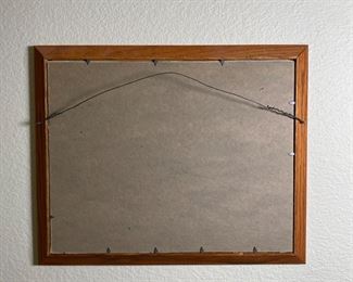 Original Art Sunflowers Reverse Glass Painting Folk Art	Frame: 13 x 16in	
