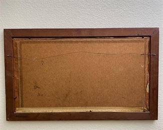 Hammered Copper Art Last Supper Embossed 	Frame: 14 x 22.75in	
